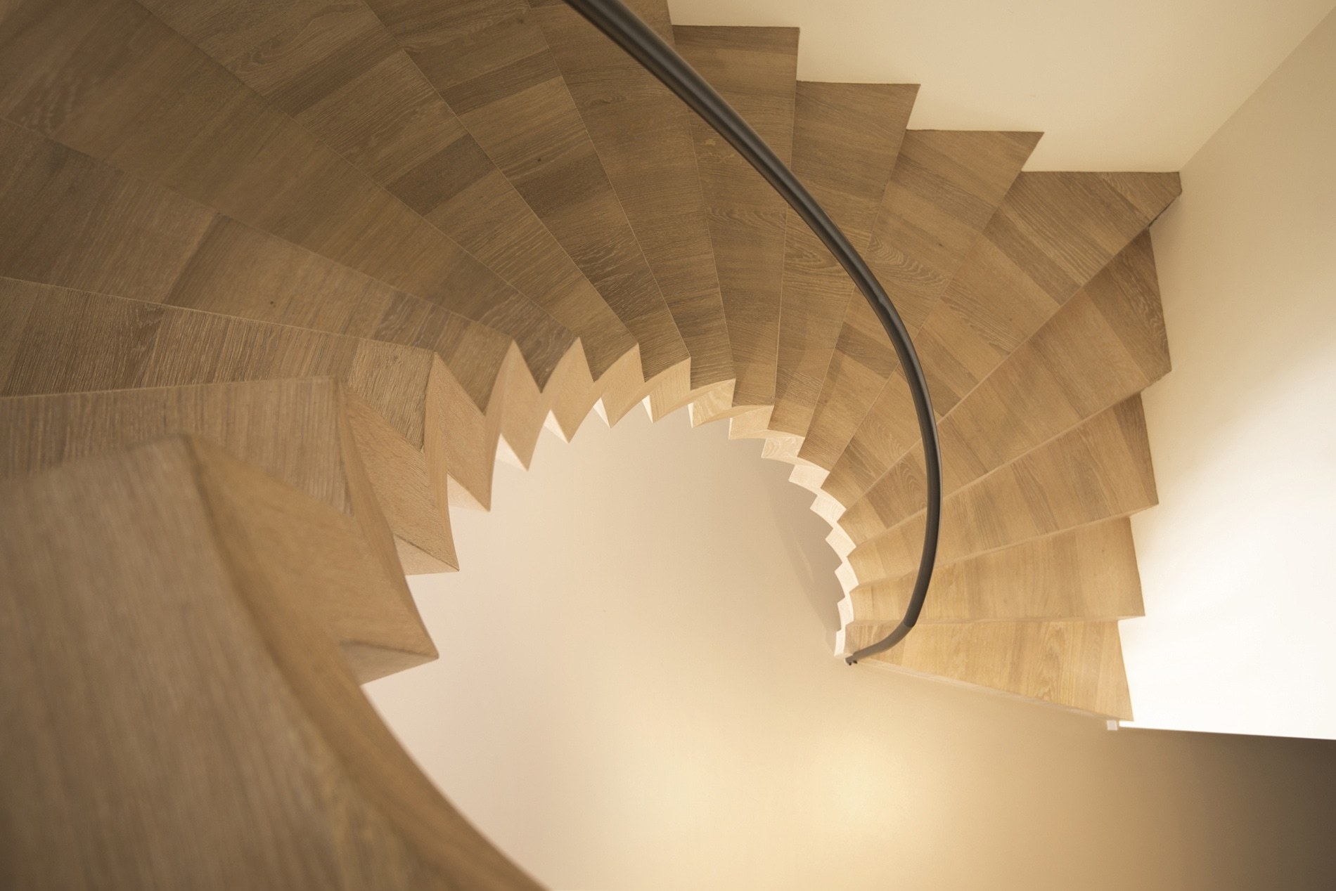 Moderne houten trap