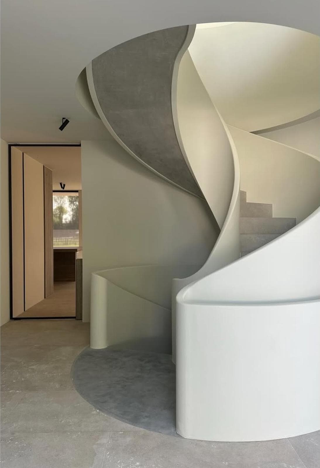 Moderne houten trap