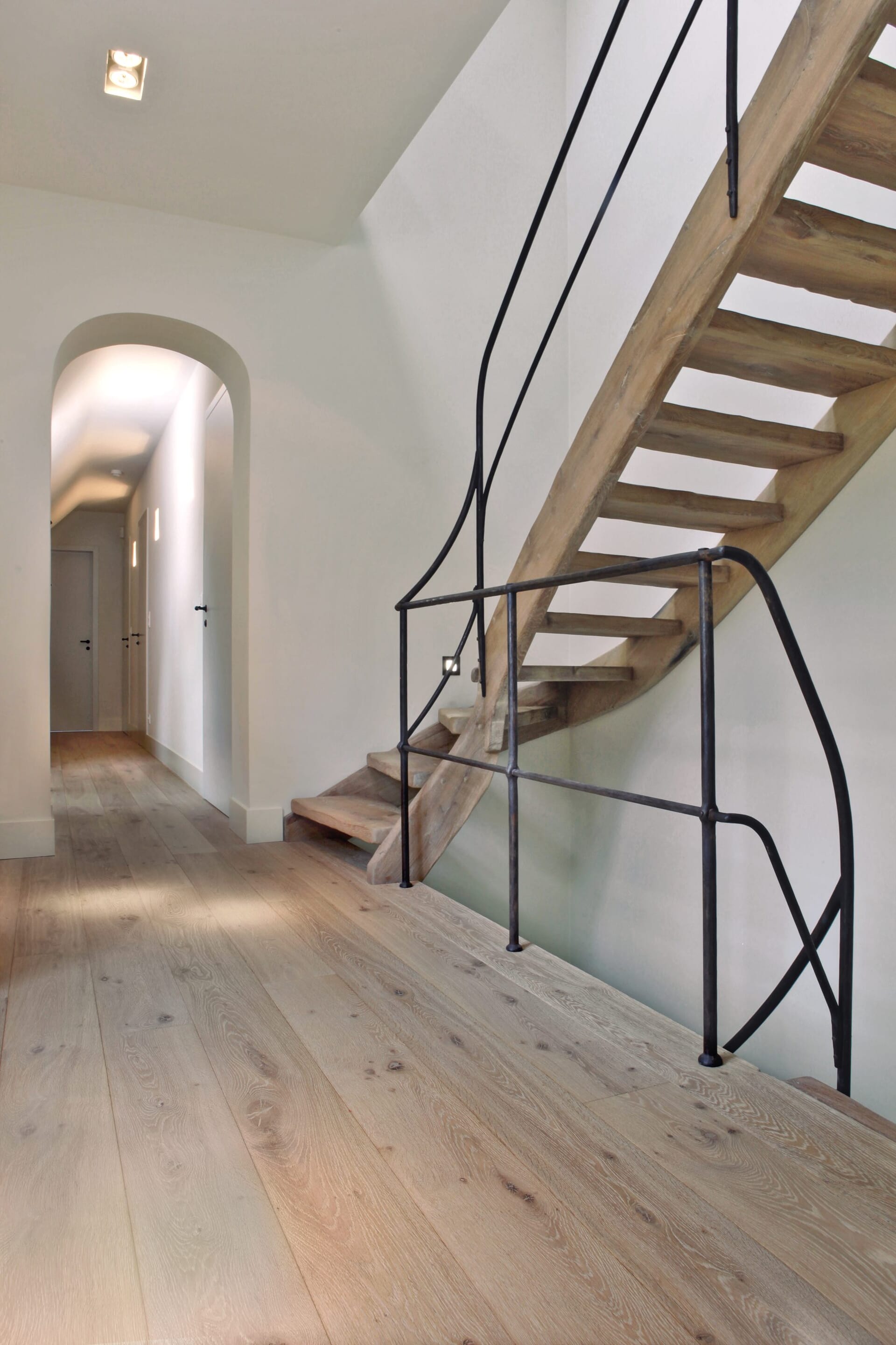 Open houten trap